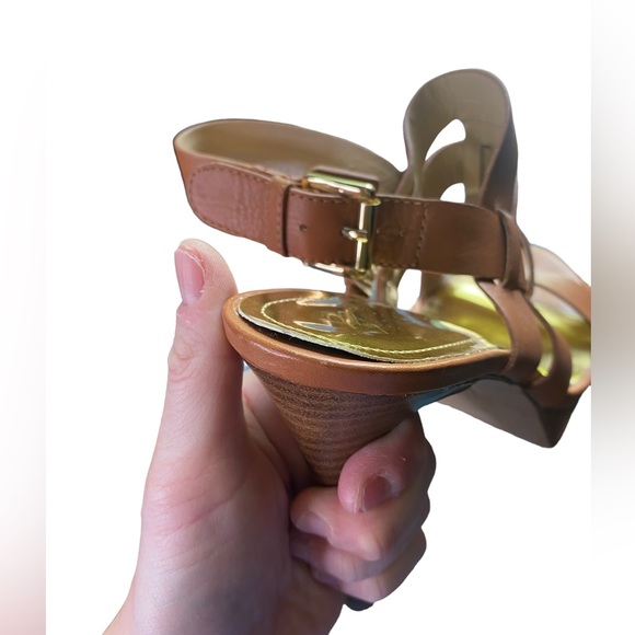 Marc Fisher | Size 7 MF Stanley Camel Open Toe Heel - Picture 8 of 8